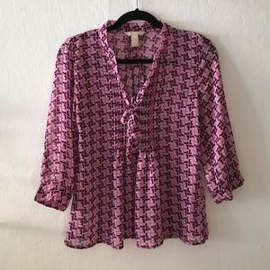 Banana Republic Tie Neck Blouse Style/549947-01